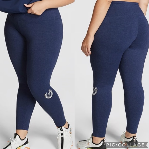 PINK Cotton High-Waist Leggings - Picture 1 of 1